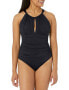 La Blanca 292831 Island Goddess High Neck Keyhole Mio One Piece Swimsuit, 14