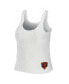 Женская пижама WEAR by Erin Andrews womens Cream Chicago Bears Plus Size Cozy Scoop Neck Tank Top and Pants Set