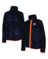 Women's Navy Auburn Tigers Fireside II Sherpa Full-Zip Jacket