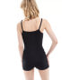 COLLUSION jersey cami unitard in black