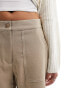 Vero Moda contrast stitch chino trousers in beige