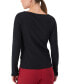 Women's Scoop Neck Long-Sleeve Top