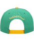 Men's Green LA Galaxy Throwback Logo Snapback Hat