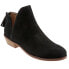 Softwalk Rylee S1906-003 Womens Black Suede Zipper Ankle & Booties Boots