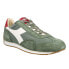 Diadora Equipe H Canvas Stone Wash Lace Up Mens Green Sneakers Casual Shoes 174