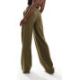 Stradivarius pull on trouser in khaki