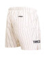 Men's Cream New York Yankees Pinstripe Retro Classic Woven Shorts