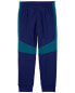 Kid Colorblock Active Mesh Pants - Navy 10