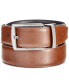 Men's Reversible Feather Stitch-Edge Belt