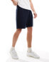 Threadbare shorts with elasticated waist in navy textured stripe