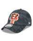 Men's Black Cincinnati Bengals 2024 Sideline 9FORTY Stretch-Snap Hat