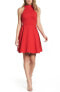 Felicity & Coco 157565 Women's Rosa Fit & Flare Dress Sleeveless Red Sz. Small