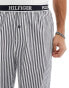 Tommy Hilfiger monotype lounge trousers in blue stripe