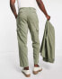 Viggo viera technical suit cargo trousers in khaki