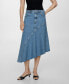 Women's Asymmetrical Denim Skirt