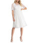 Women's Stars A-Line Wedding Dress with Sleeves