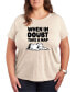 Trendy Peanuts Dog Mom Plus Size Graphic T-shirt