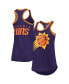 Women's Purple Phoenix Suns Showdown Burnout Tank Top