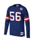 Men's Lawrence Taylor Royal New York Giants Big and Tall Cut & Sew Player Name and Number Long Sleeve T-shirt