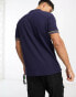 Ben Sherman twin tipped polo jersey polo top in navy