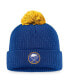 Men's Royal Buffalo Sabres Team Cuffed Knit Hat with Pom