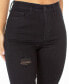 Juniors' High-Rise Distressed Curvy Skinny Jeans