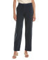 Vince Linen-Blend Wide Leg Pant Women's Blue 4