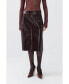 Women's Faux Leather Pencil Skirt