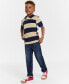 Little Boys Colorblocked Stripe Polo Shirt