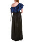 Zac Posen One-Shoulder Ruffle Gown Women's Black 0