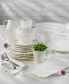 Chloe 16 Piece White Dinnerware Set