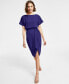 Blouson Wrap Dress