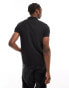 Calvin Klein Jeans monologo polo shirt in black