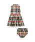 Baby Girls Plaid Cotton Madras Shirtdress