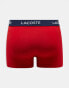 Lacoste 3 pack trunks in multi