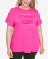 Plus Size Short-Sleeve Logo Tee