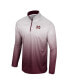 Men's White, Maroon Mississippi State Bulldogs Laws of Physics Quarter-Zip Windshirt