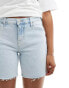 Tommy Jeans Maddie mid waist denim shorts in light wash