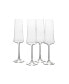 Aline Flute Glasses Set of 4, 10 oz