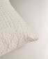 Waffle-knit pillowcase