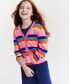 Girls Preppy Striped Cardigan, Created for Macy's