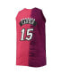 Men's Vince Carter Purple and Red Toronto Raptors Profile Tie-Dye Player Tank Top