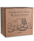 Charlotta Gold 60 Pc. Dinnerware Set, Service for 12