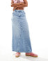 Tommy Jeans Claire denim maxi skirt in light wash