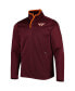 Men's Maroon Virginia Tech Hokies Rebound Quarter-Snap Jacket