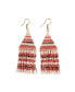 INK + ALLOY Lexie Stripes Beaded Fringe Earrings Jaipyr