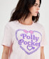 Juniors' Polly Pocket Logo Crewneck Tee