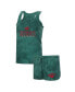 Женская пижама Concepts Sport womens Green Minnesota Wild Billboard Tank Top and Shorts Sleep Set