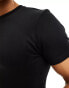 ASOS 4505 Seamless rib muscle fit training t-shirt in black