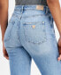 Women's High Rise Patch Pocket Straight Leg Jeans